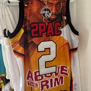 Mitchell & Ness 2Pac Above the Rim Jersey - Yellow, Black, and Red